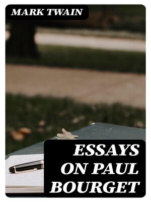 cover image of Essays on Paul Bourget